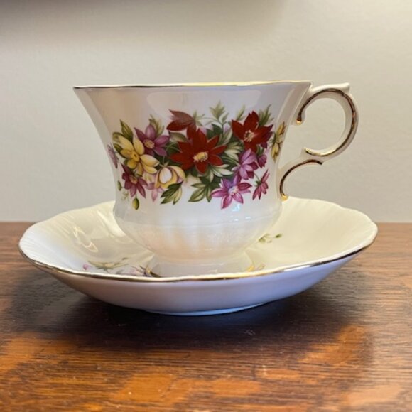 Paragon Teacup and Saucer - Flower Festival Series - Picture 2 of 5